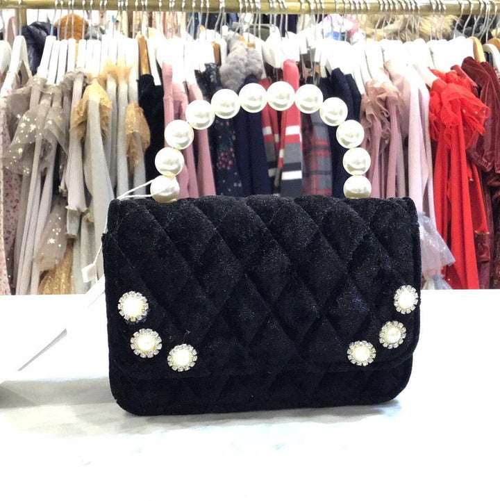 Handbag | Velvet Purse Pearl Diamond | Tiny Treats and Zomi Gems - The Ridge Kids