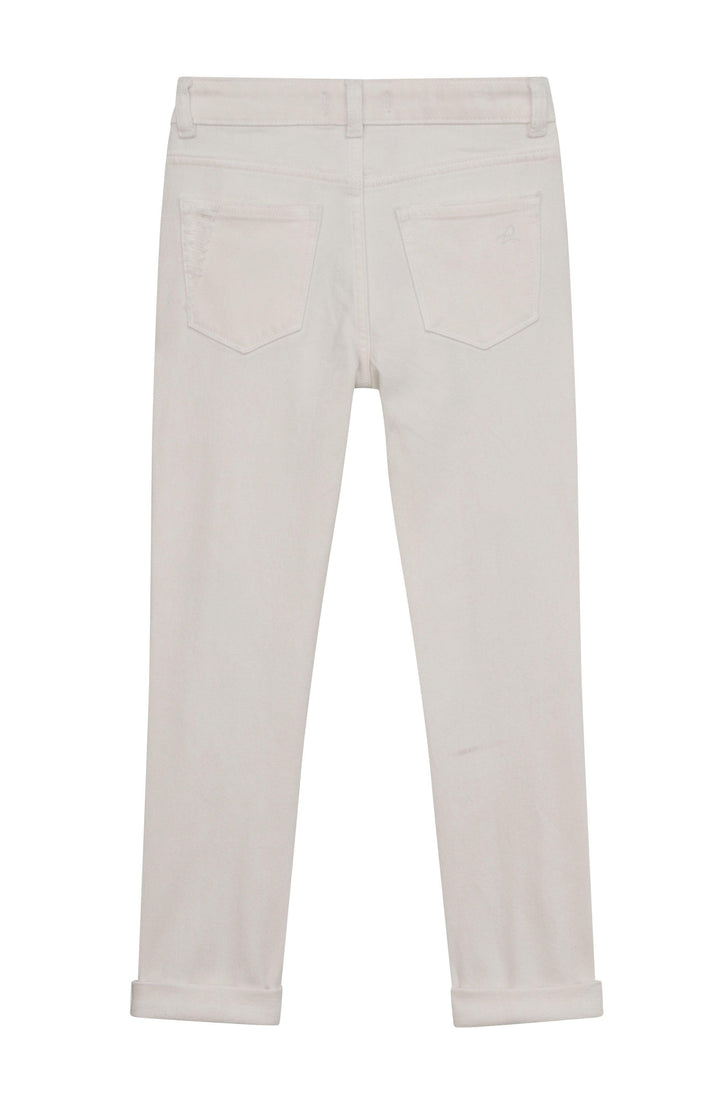 Harper Boyfriend Straight Denim Kids | White Distressed Wash | DL1961 Kids - The Ridge Kids