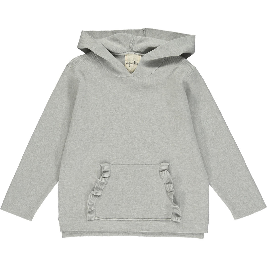 Hazel Cotton Hoodie | Heathered Grey | Vignette - The Ridge Kids