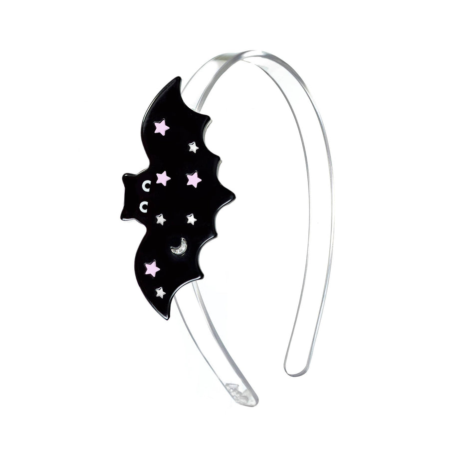 Headband | Halloween Black Bat | Lilies & Roses NY - The Ridge Kids