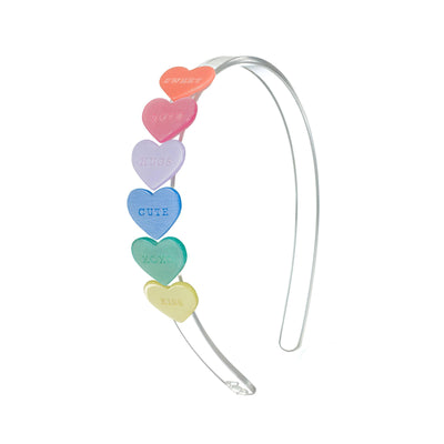 Headbands | Candy Hearts Pastel Pearlized | Lilies and Roses NY - The Ridge Kids