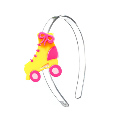Headbands | Roller Skates Pink Yellow | Lilies and Roses NY - The Ridge Kids