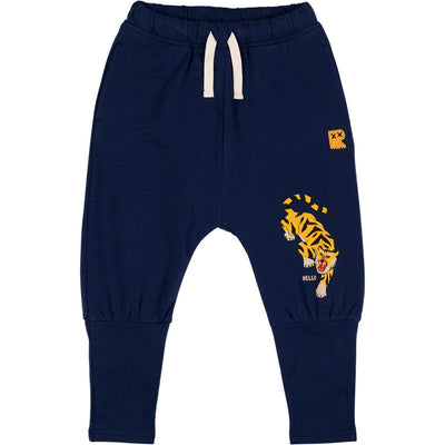 Hello Tiger Cotton Sweat Pant | Tiger Navy | Rock Your Baby - The Ridge Kids