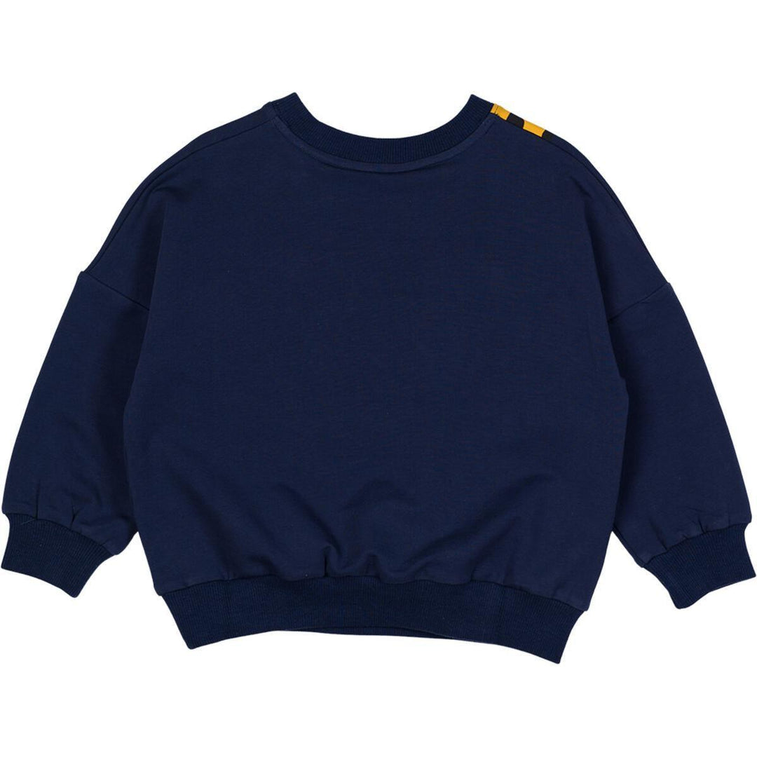 Hello Tiger Cotton Sweatshirt | Tiger Print Navy | Rock Your Baby - The Ridge Kids