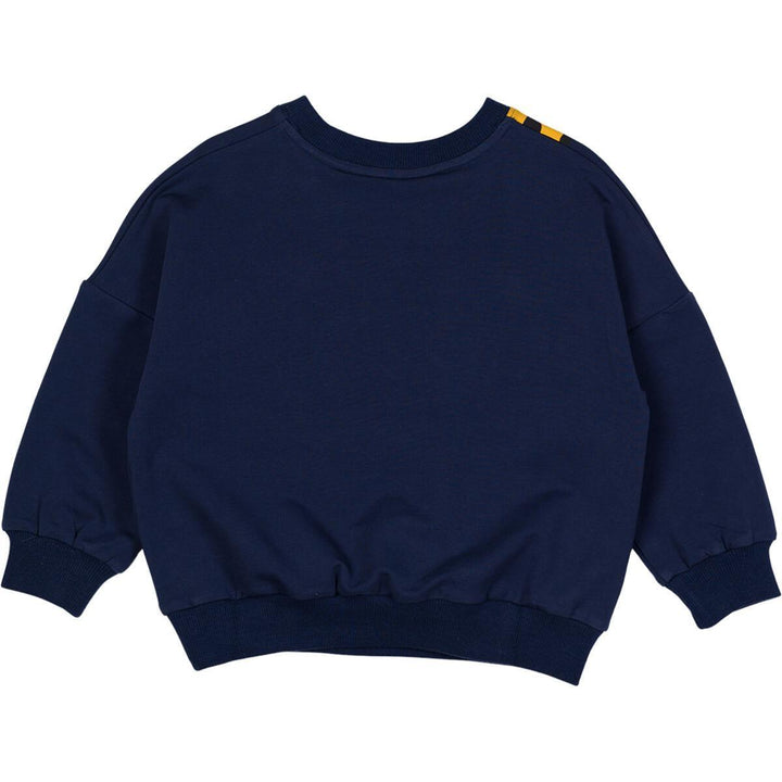 Hello Tiger Cotton Sweatshirt | Tiger Print Navy | Rock Your Baby - The Ridge Kids