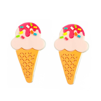 Ice Cream Pale Pink Alligator Clip - The Ridge Kids