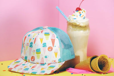Ice Cream Float Hat | Trucker Hat | Pink Dove - The Ridge Kids