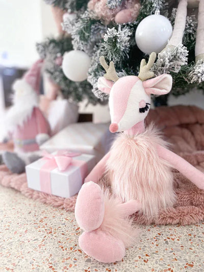 Holiday Plush Doll | Freija The Pink Reindeer Doll | Mon Ami Designs - The Ridge Kids