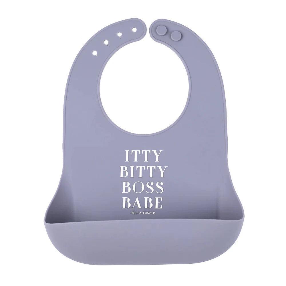 Itty Bity Boss Babe | Silicone Bib | Bella Tunno - The Ridge Kids