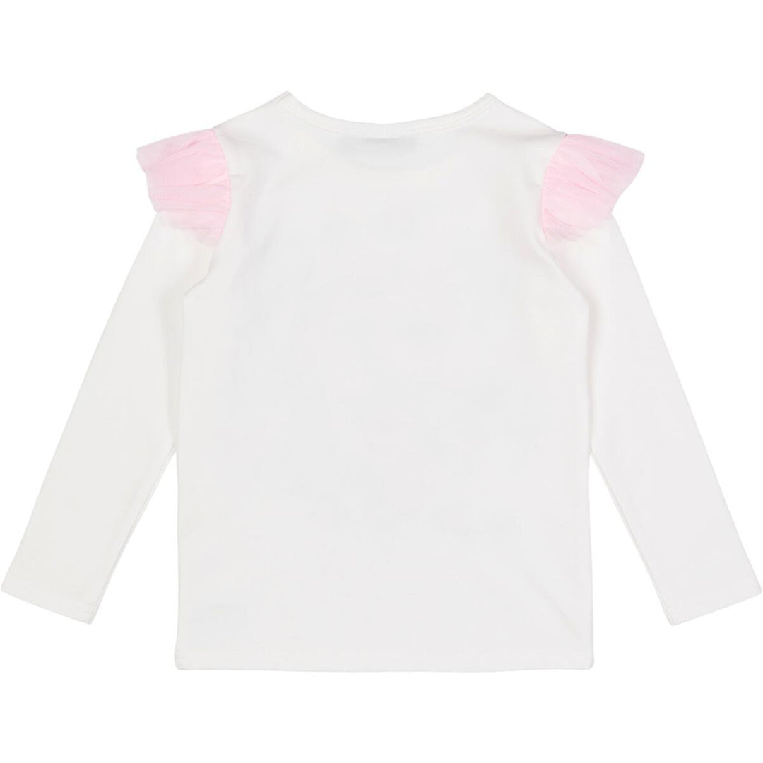 Ivory Long Sleeve Shirt | Unicorn Lullaby with Shoulder Frill | Rock Your Baby - The Ridge Kids