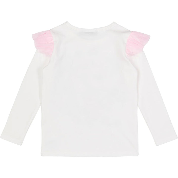 Ivory Long Sleeve Shirt | Unicorn Lullaby with Shoulder Frill | Rock Your Baby - The Ridge Kids