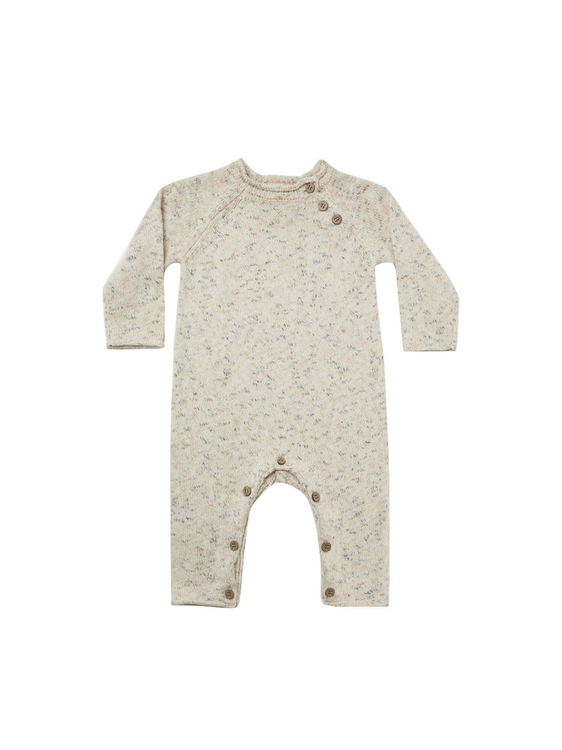 Jumpsuit | Natural Speckled Knit | Quincy Mae - The Ridge Kids
