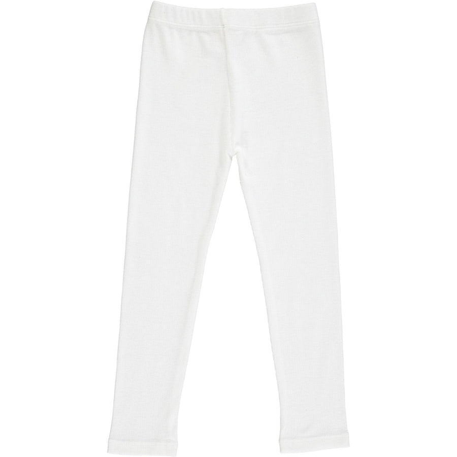 Kathleen Ribbed Cotton Leggings | Ivory | Vignette - The Ridge Kids