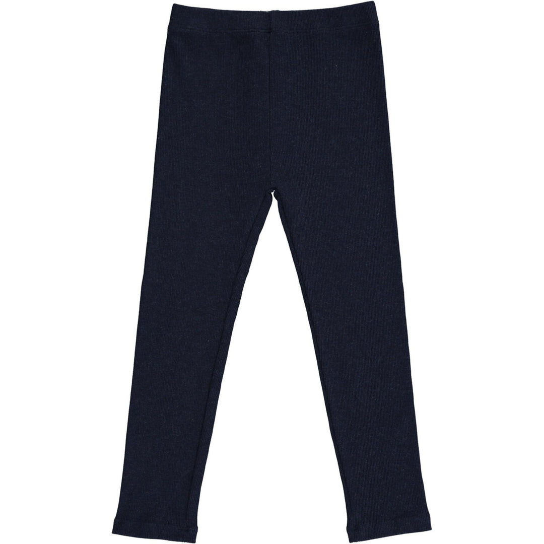 Kathleen Ribbed Cotton Leggings | Navy | Vignette - The Ridge Kids