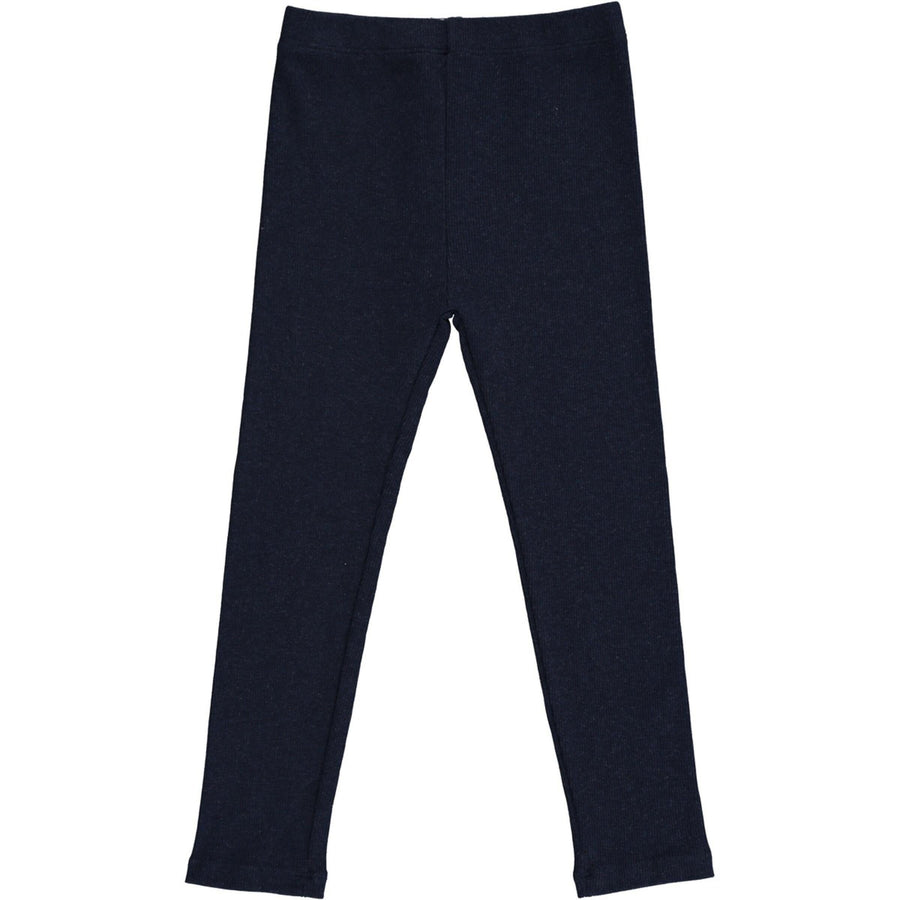Kathleen Ribbed Cotton Leggings | Navy | Vignette - The Ridge Kids