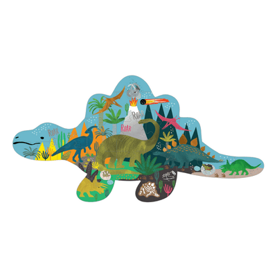 Kids Puzzle | Dino 20pc "Dinosaur" Shaped Jigsaw | Floss and Rock - The Ridge Kids