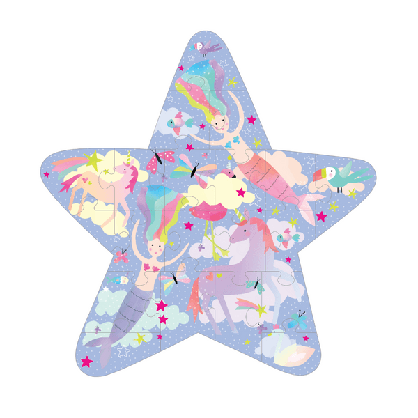 Kids Puzzle | Fantasy 20pc "Star" Shaped| Floss and Rock - The Ridge Kids