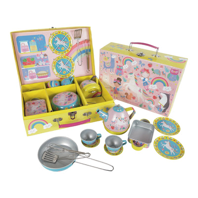 Toy Kitchen Set | Musical Kitchen Set 12 piece- Rainbow Fairy | Floss and Rock - The Ridge Kids