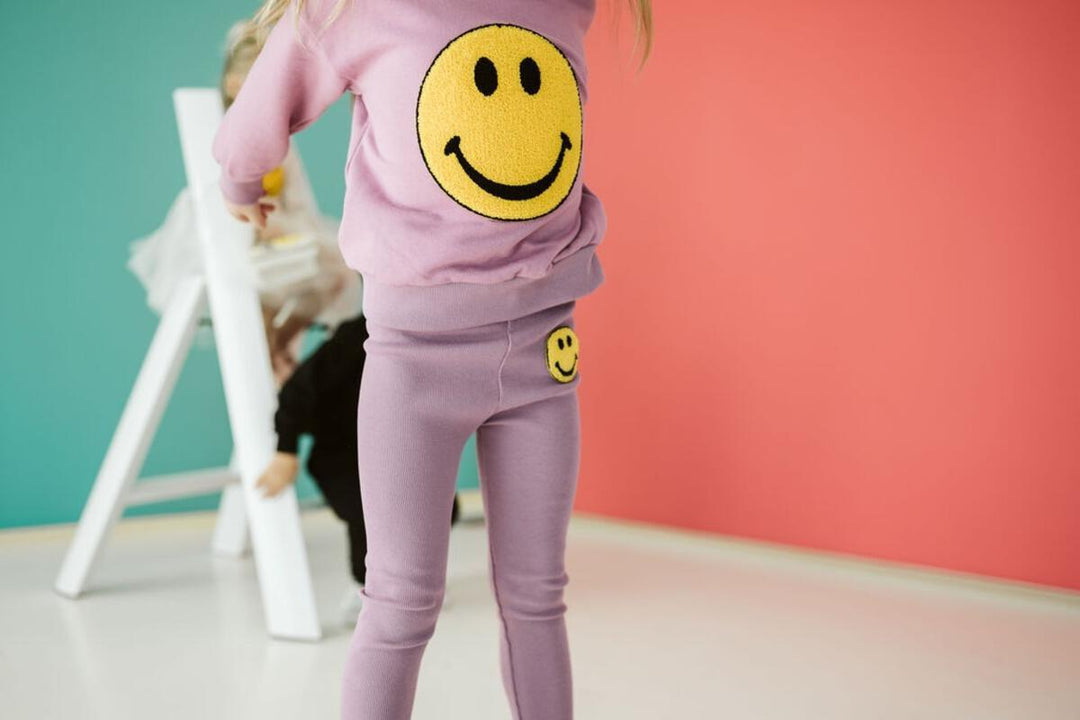 Leggings | Smile Dark Pink | Petite Hailey - The Ridge Kids