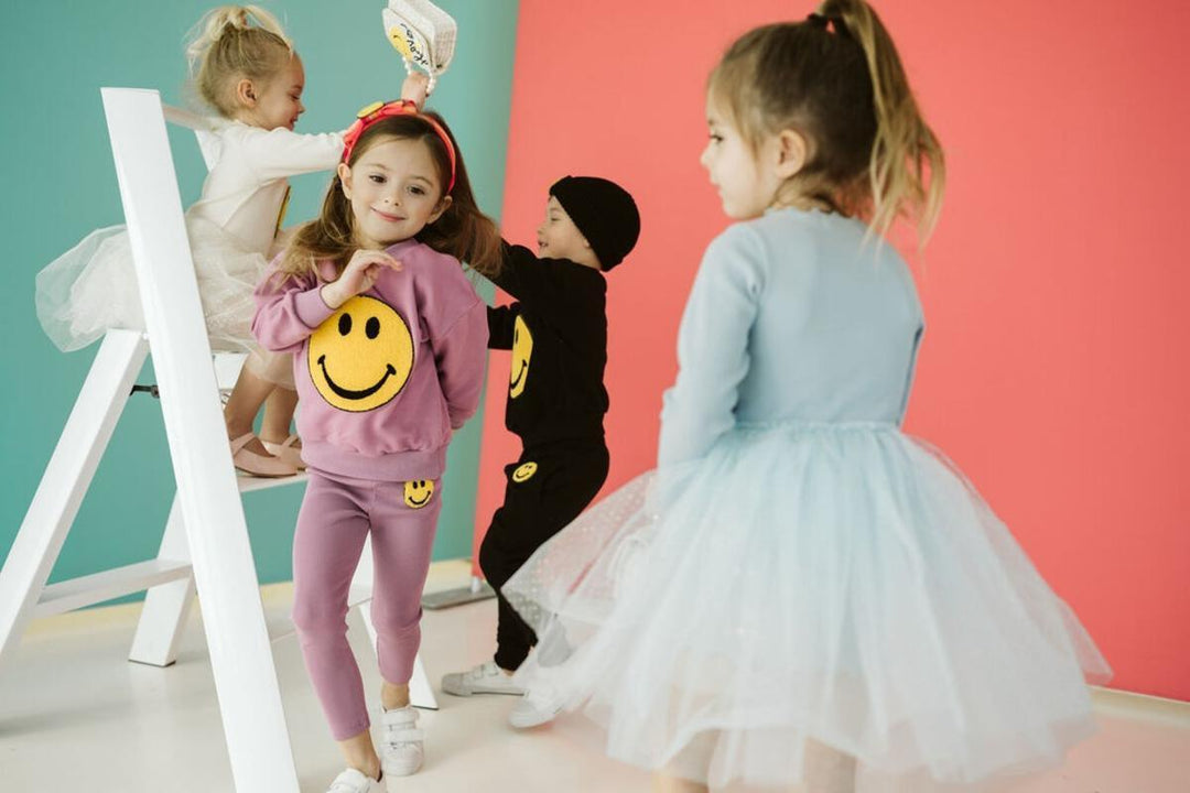 Leggings | Smile Dark Pink | Petite Hailey - The Ridge Kids