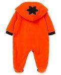 Little Me | Fleece Footie |Pumpkin - The Ridge Kids