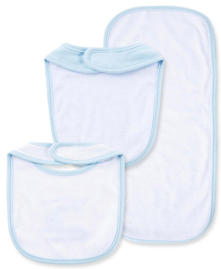 Little Me | Newborn Bib and Burp Set | Thank Heaven for Little Boys - The Ridge Kids