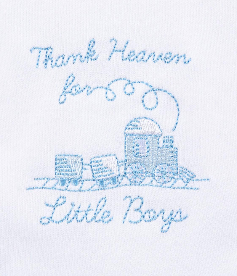 Little Me | Newborn Bib and Burp Set | Thank Heaven for Little Boys - The Ridge Kids