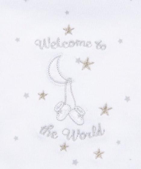 Little Me | Newborn Essential Bib and Burp Set | Welcome to This World - The Ridge Kids