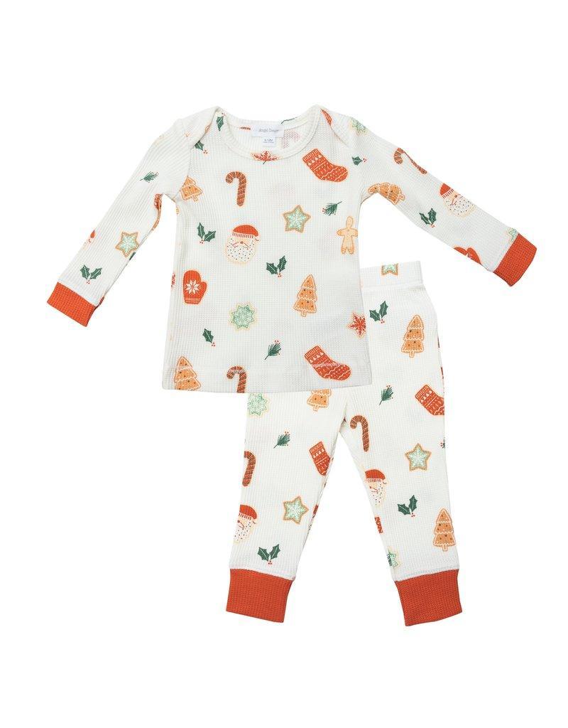 Loungewear Set | Don't Eat Santa's Cookies Christmas Pajamas | Angel Dear - The Ridge Kids