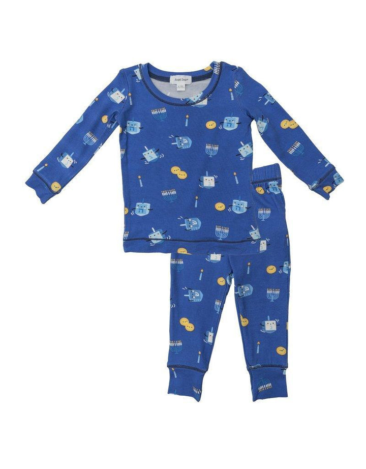 Loungewear Set | Dreidel, Dreidel, Dreidel Hanukah Pajamas | Angel Dear - The Ridge Kids