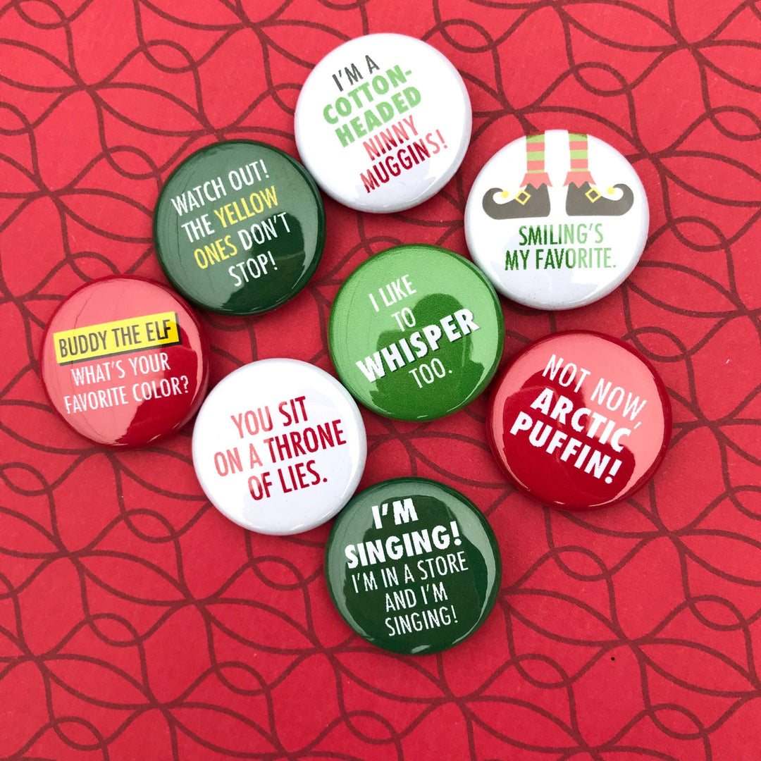 Magnet Set | "Elf" 1-inch Magnets- set of 8 | Ruth and Dottie - The Ridge Kids