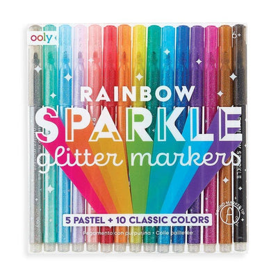 Markers | Rainbow Sparkle Glitter | Ooly - The Ridge Kids