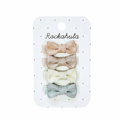 Mini Bow Clips | Nordic Shimmer | Rockahula Kids - The Ridge Kids