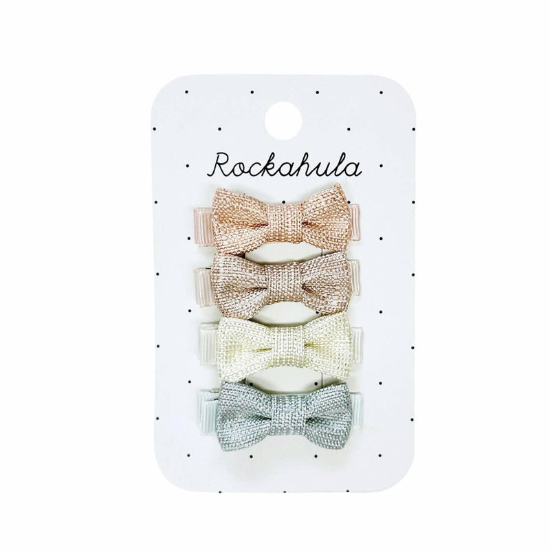 Mini Bow Clips | Nordic Shimmer | Rockahula Kids - The Ridge Kids