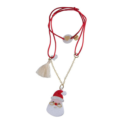 Necklace | Holiday Santa Claus | Lilies and Roses - The Ridge Kids