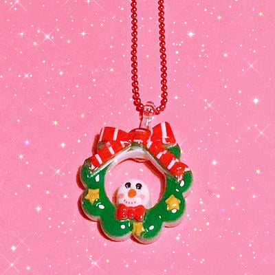 Necklace | Holiday Wreath | Pop Cutie - The Ridge Kids