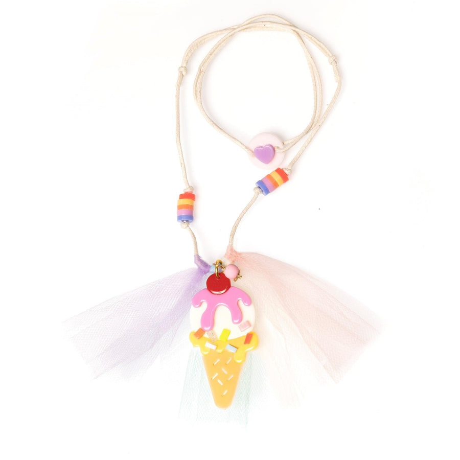 Necklace | Ice Cream Sundae Tulle | Lilies & Roses NY - The Ridge Kids