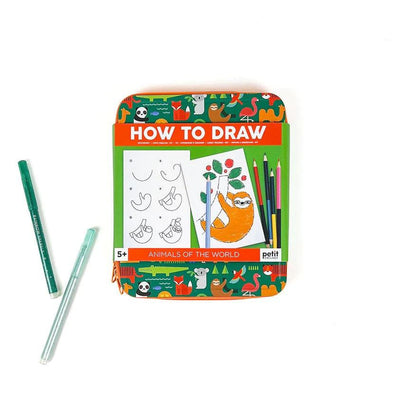 How to Draw Animals of The World | Craft Kit | Petit Collage - The Ridge Kids