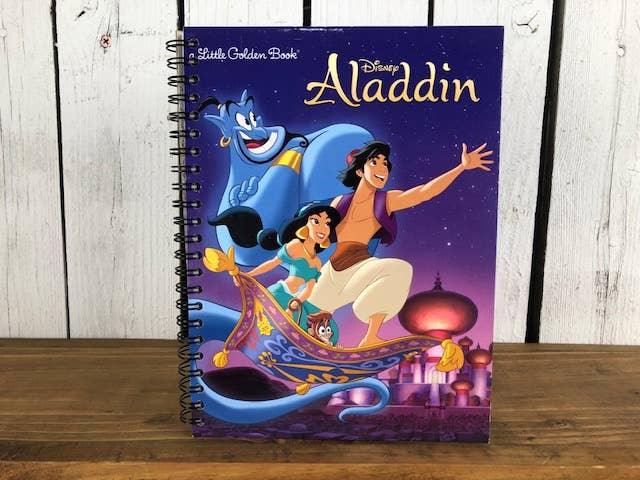 Notebook | Upcycled Little Golden Book Aladdin Journal - The Ridge Kids