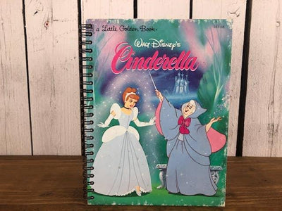 Notebook | Upcycled Little Golden Book Cinderella Journal - The Ridge Kids