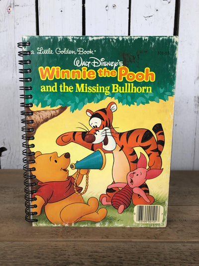 Notebook | Upcycled Little Golden Book Winnie the Pooh Journal - The Ridge Kids