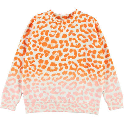 Organic Cotton Faded Jaguar Sweatshirt | Pink Ombre | Molo - The Ridge Kids