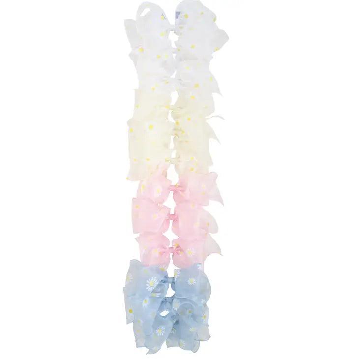 Organza Bows | Daisy- Assorted | Bows Arts - The Ridge Kids