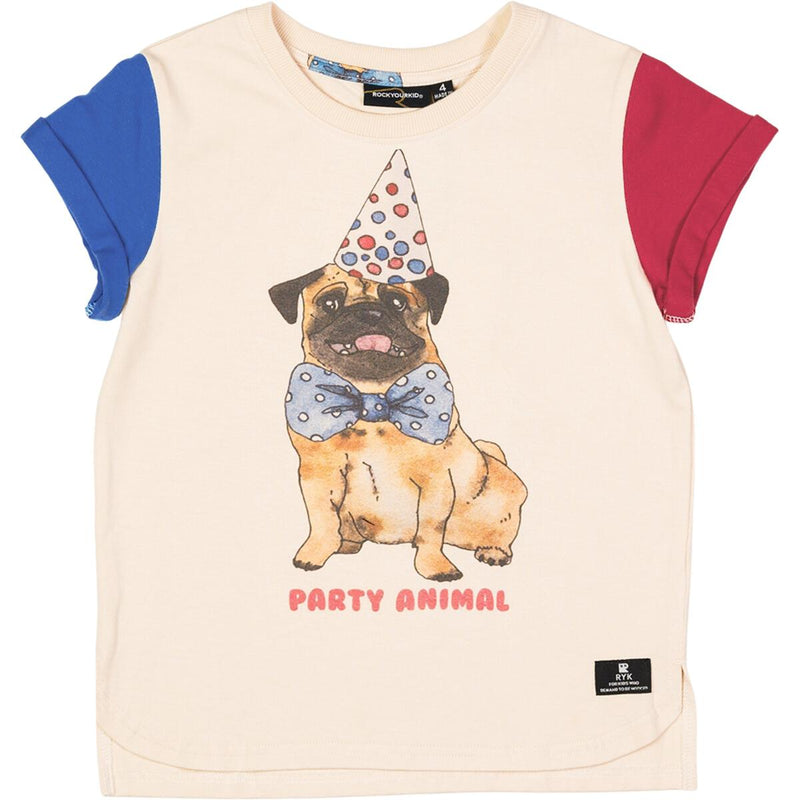 Boys Cotton Tee Shirt | Party Animal | Rock Your Baby