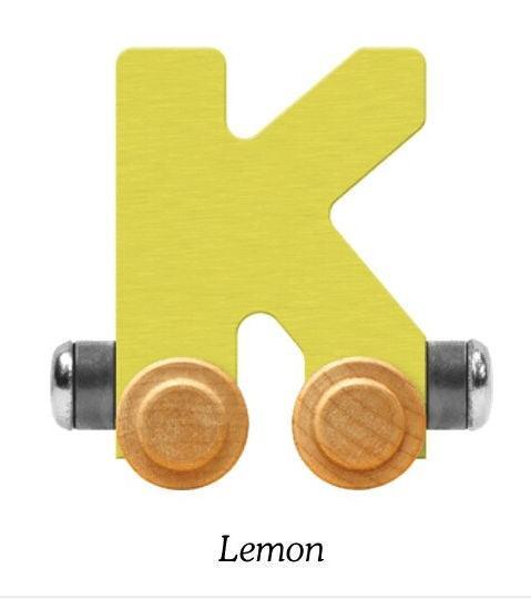 Pastel Yellow | A-Z Train Letters | Maple Landmark Inc. - The Ridge Kids