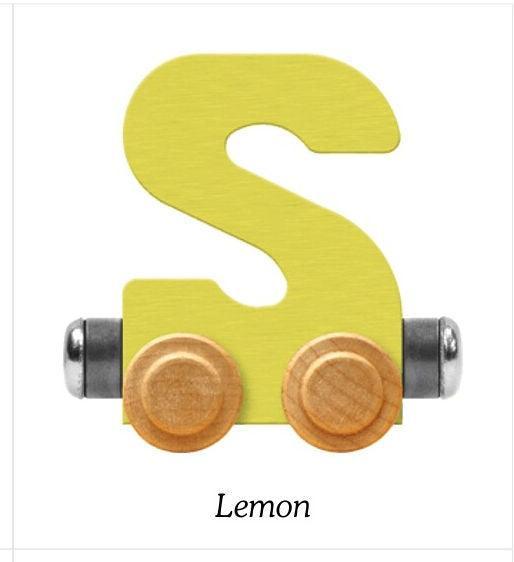 Pastel Yellow | A-Z Train Letters | Maple Landmark Inc. - The Ridge Kids