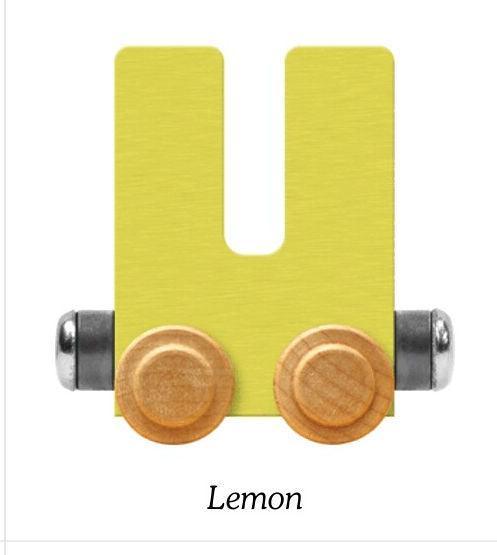 Pastel Yellow | A-Z Train Letters | Maple Landmark Inc. - The Ridge Kids