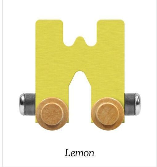 Pastel Yellow | A-Z Train Letters | Maple Landmark Inc. - The Ridge Kids