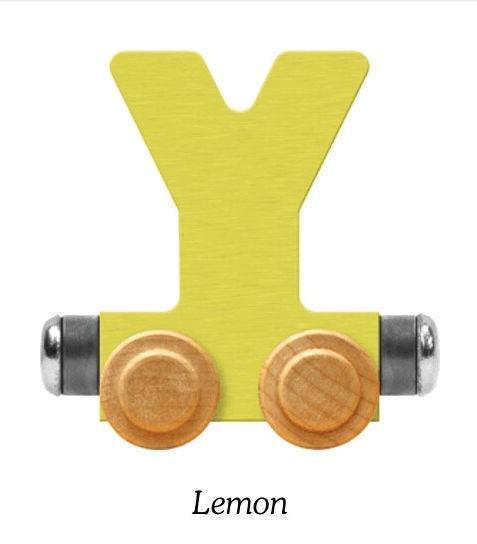 Pastel Yellow | A-Z Train Letters | Maple Landmark Inc. - The Ridge Kids