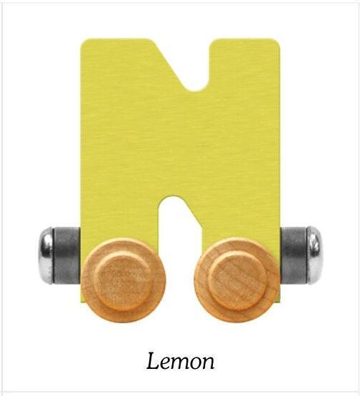 Pastel Yellow | A-Z Train Letters | Maple Landmark Inc. - The Ridge Kids
